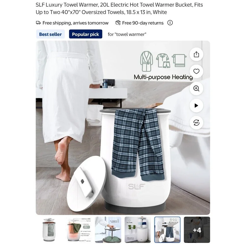 New! Luxury electric 20 liter towel warmer